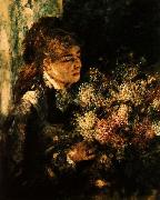 Pierre Renoir Woman with Lilacs china oil painting artist